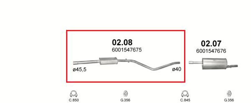 Bosal: 284-555, Walker: 22934,
